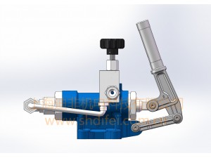 GLDL系列液压手动泵是双作用液压手动泵，在推和拉的过程中都产生排量，压力范围：90-460bar，最大排量可达111ml/行程来回。改系列的手动泵是在GL系列手动泵的基础上，通过外接截止阀扩展而来，截止阀的卸油口通过油管与吸油口相连。